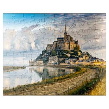 Imagem de MyPuzzle Morning View of Mont Saint-Michel France - Premium 100 Piece Jigsaw Puzzle for Adults