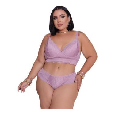 Imagem de Conjunto Lingerie em Lesiê -Plus Size- Elegântia e Luxo - Ousadia Ling