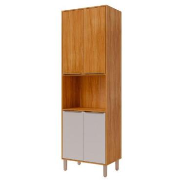 Imagem de Torre Quente Divina 70 cm 1 Forno 4 Portas - Cinamomo/Off White - Mgm