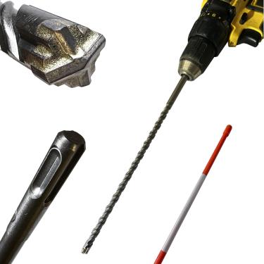 Imagem de Keyfit Tools Markerbit Magma X Sds Plus Broca de Martelo Marcadores de Calçada Estacas de Arado de Neve Perfurar Em Aço Inoxidável 440 de 12" Carboneto de Grau de Empreiteiro Ponta de Cinzel Magma X I