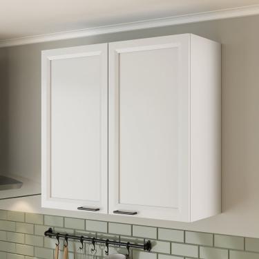 Imagem de Armário Aéreo Duplo 80cm Soho Cabecasa Madeiramadeira Branco