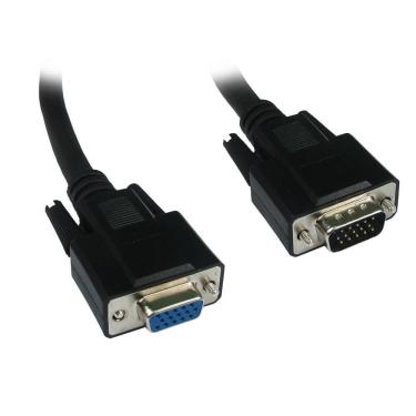 Imagem de Cabo Extensor Monitor Vga Hdd15m X Hd15f Preto - 1,8 Metro