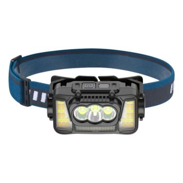 Imagem de Lanterna De Cabeça Recarregável Usb Bom-4012 À Prova D`Água Sensorial