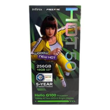 Imagem de Smartphone Infinix HOT 16GB RAM 256gb Memoria Celular Gamer Free fire 