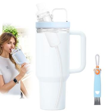 Imagem de TRANDIOU Adaptador De Copo Para Stanley Cartuchos Sabor, Silicone À Prova Vazamentos, Material Qualidade Alimentar, Compatível Com Copos Flowstate Quencher H2.0 40 Oz E 64 Oz, Tampa Vazamentos