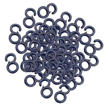 Imagem de oshhni 50 peças de ganchos de corda elástica para pendurar cortinas de chuveiro, acessórios, ganchos para toldos, aplicações domésticas ao ar livre, oficinas, 8 Forma Aberta