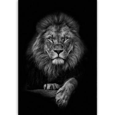 Imagem de Quadro Olhos De Leão Dark - MeMoldura, Chassi Borda Infinita, 120x180c