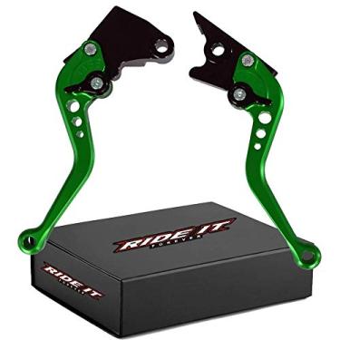 Imagem de RIDE IT FOREVER Alavancas de embreagem de freio curtas para Ninja 250R 08-12, NINJA300R abs 13-18, Ninja 400 18-22, Z300 15-18, Z250/SL 16-17, Z125 pro 17-20, KLX125/D-TRACKER125 10-16, KLXL