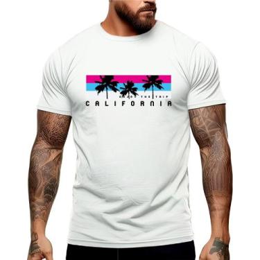 Imagem de Camiseta Masculina California Enjoy Verão Manga Curta Gola Redonda Aca