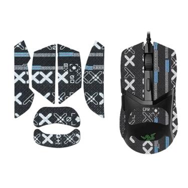 Imagem de NOUKAJU Fita adesiva para mouse com cobertura total para Razer Cobra e Razer Cobra Pro, fita antiderrapante para mouse, kit de atualização de mouse profissional pré-cortado resistente ao suor (preto)