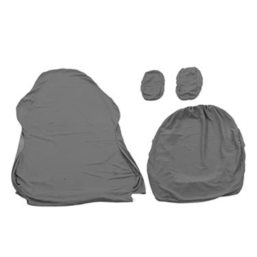 Imagem de Acouto Capa de Alta Resiliência para Jogos Com Poliéster Respirável, Apoio de Braço Elegante ou para Escritório e Casa, Design G Light G (Cinza claro)