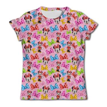 Imagem de Camiseta Infantil Rosa Minnie Mouse - Manga Curta, Gola Redonda - Idea