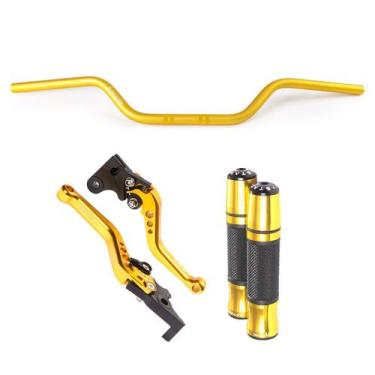 Imagem de Kit Guidão 22mm Esportivo Manopla Jupiter Manete Fazer Factor 125 150 