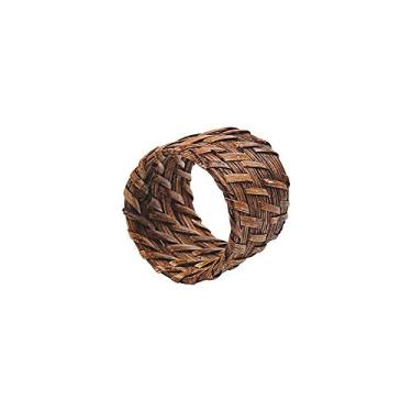 Imagem de Kit 4 Argolas de Guardanapo Circulares Rattan Casual