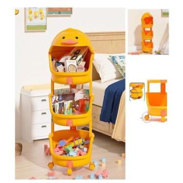 Imagem de Estante bau infantil organizadora de brinquedos armario porta treco co