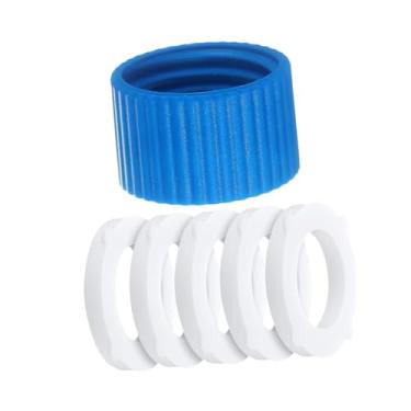 Imagem de YWJLQH Kit de acoplamento para filtro de água para garrafas padrão de 28 mm, fácil instalação com junta de substituição para acampamentos, caminhadas de, com 5 Arruelas