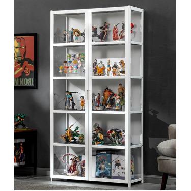 Imagem de Armários De Curiosidades Com Portas De Vidro Armário De Exposição De Vidro Armário De Exposição De Armário De Curiosidades Moldura De Bambu Natural Design De Porta Dupla Seguro E Saudável P