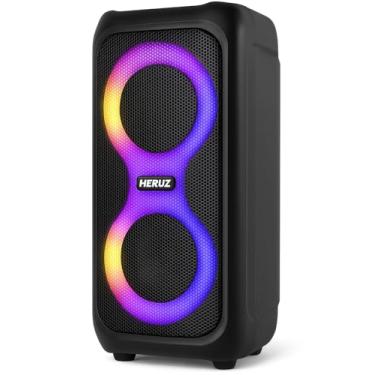 Imagem de Caixa de Som Bluetooth com LED FM, USB Pendrive Grande Potencia Heruz