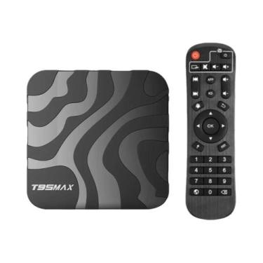 Imagem de TV Box 8K Ultra HD T95 Max Android 14 Wi-Fi Dual Band 2.4G 5G 64GB 128