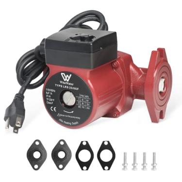 Imagem de WiseWater Bomba De Circulação 110 V W 13 Gpm Com Flanges Fnpt 3/4" E Recirculação Água Quente 3 Velocidades Baixo Ruído Para Sistema Aquecimento Caldeira Solar