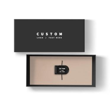 Imagem de Pen drive USB personalizado, pacote com 100 mini pen drives personalizados USB 2.0 pen drive, ideal para presentes corporativos, eventos de negócios e brindes promocionais (8 GB, com caixa de presente