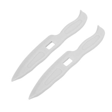 Imagem de Fafeicy 2PCS Plástico Pasta Pedro Creaser Conjunto, Ferramenta Multifuncional ABS, para Dobrar a Pontuação Suavizante de Cartolina de Papel de Folha de Couro Artesanato