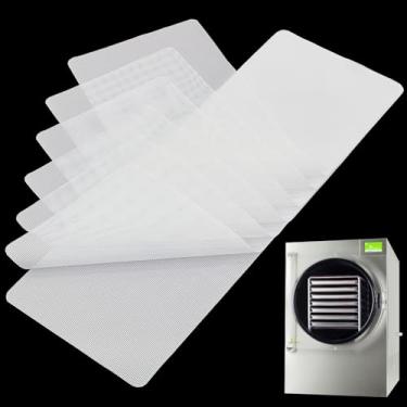 Imagem de GUCUJI Tapetes de malha de silicone para liofilizador direito de colheita (extragrande 7 bandejas), antiaderente, reutilizável, fácil de limpar, livre de BPA de grau alimentício, 7 peças