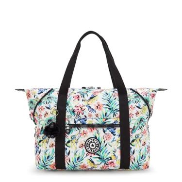Imagem de Kipling Bolsa feminina artística, média, Prt3, leve, grande, bolsa de viagem, Floral para coquetéis, 22.75''L x 12.5''H x 7.75''D, Kipling Bolsa feminina Art M Prt3