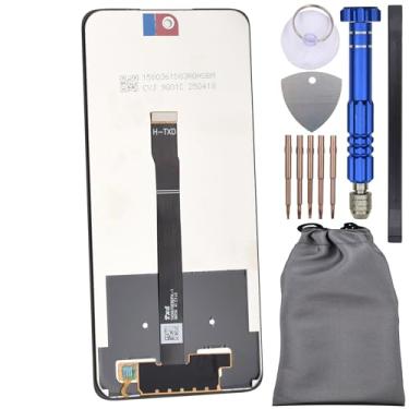 Imagem de Tela digitalizadora sensível ao toque IPS LCD para Huawei Y7a preta