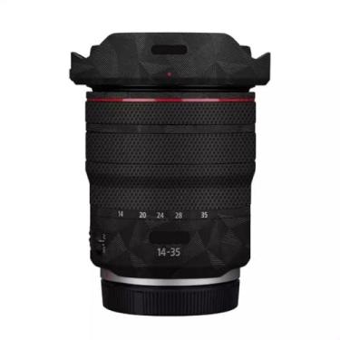 Imagem de RF 14-35 4 Adesivo de lente de câmera para Canon RF 14-35 mm F4 Macro Coat Wraps Película Protetor Vinil Decalque Skin (Triângulo Preto)