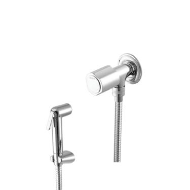 Imagem de Ducha Higiênica com Registro 1850 Linha Prática 1/4 de Volta Cromado Meber