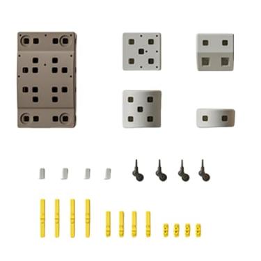 Imagem de Almencla Blocos de construção DIY para desenvolvimento cognitivo de meninos e meninas de 3, 4, 5, 6, 7 e 8 anos, montagem de veículos educativos para jardim de, 25 Unidades