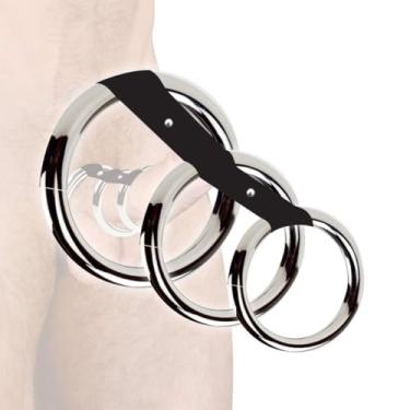 Imagem de ANEL TRIPLA ARGOLA METAL PENIANA RUTHLESS COLLECTION
