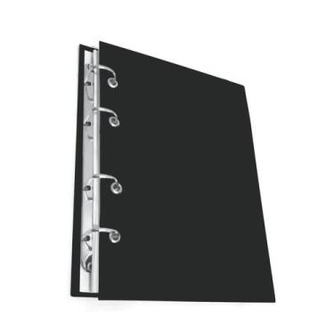 Imagem de Caderno Argolado Colegial ( Médio) - Preto 100 folhas 75g - Moments Pa