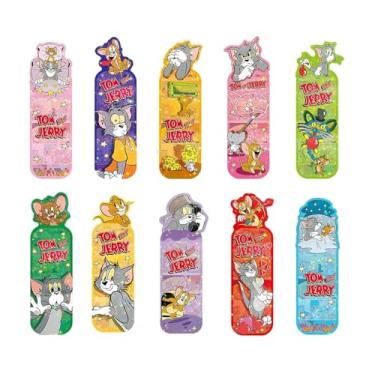 Imagem de 10 marcadores de livro para crianças - Marcador de livro a laser colorido e brilhante para leitura, artigos divertidos para sala de aula de aniversário, presentes a granel para estudantes, citações de