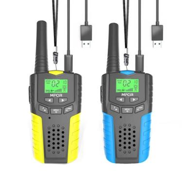 Imagem de Walkie Talkies Mfcir recarregável, pacote com 2, 3 milhas, alcance par