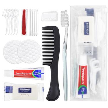 Imagem de Kit de higiene pessoal HQSLsund 25 conjuntos com escova de dentes e pa