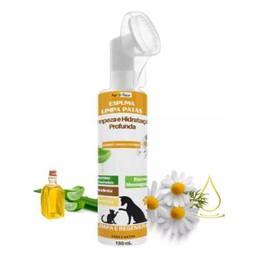 Imagem de Espuma Limpa Patas Cães E Gatos Hidratante - Vitamina B e E  150 ml - 
