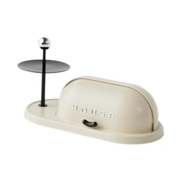 Imagem de Fenteer Armário de TV Tigela de doces Doces Jóias Brincos Bandeja Porta-chaves Criativo Bandeja de armazenamento de chaves de entrada para armário Sala de, Branco