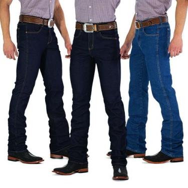 Imagem de Kit 3 calças jeans tassa masculina cowboy cut, 40BR 30EUA, 2x amaciado
