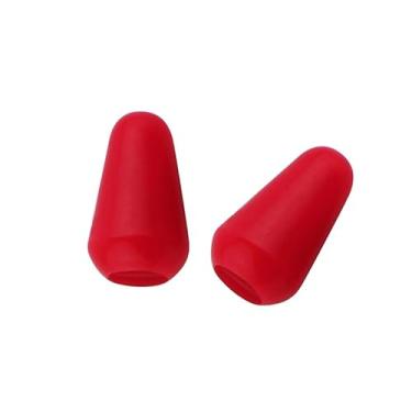 Imagem de DIAO79NI Básica métrica de 3,7 mm para guitarra de plástico com pontas de interruptor de 5 vias, captador para guitarra elétrica estilo Strat/Stratocaster, vermelho (conjunto de 2)