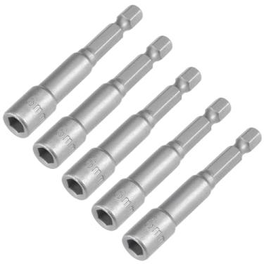 Imagem de TA-VIGOR 5 peças de haste hexagonal de troca rápida de 1/4, broca magnética de 6 mm, comprimento de 65 mm, métrica para manutenção de máquinas, móveis, marcenaria, reparo automático