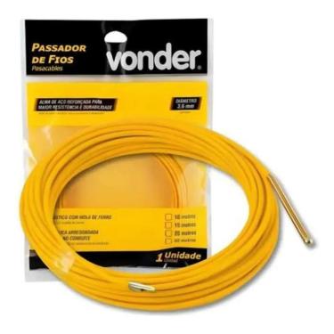 Imagem de Guia Passa Fio 20M Cabo De Energia Quadro Elétrico - Vonder
