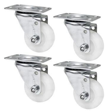 Imagem de Rodízio Giratório Carrinho Industrial Nylon GLR 210 NN 80kg - 4 Unidad