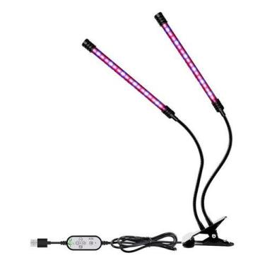 Imagem de Luz Led Dupla Para Crescimento Plantas Estufa Luminaria - Pool, Padrão