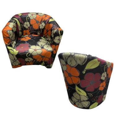 Imagem de Capa Poltrona ferradura Estampa - Taty Capas e Confecções, Floral 2