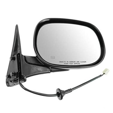 Imagem de Black Power Espelho retrovisor lateral aquecido lado do passageiro direito para caminhão Dodge Ram