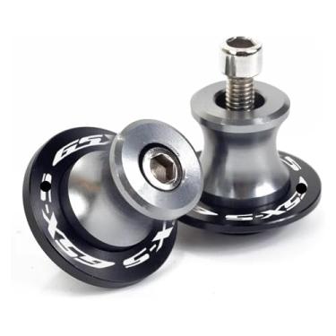 Imagem de BYYINGSUS Novos parafusos de suporte deslizante de carretel de braço oscilante M8 peças de acessórios de motocicleta compatíveis com GSX-S750 GSX S750 GSX-S 750 GSXS750 2011-2022 (cinza escuro)