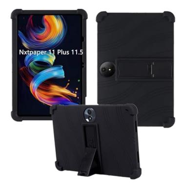 Imagem de Bebiger Capa protetora para tablet TCL Nxtpaper 11 Plus de 11,5 polegadas, capa ajustável de silicone macio para crianças para tablets TCL Nxtpaper 11 Plus 29.2 cm 2025 preta
