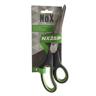 Imagem de Tesoura Inox Cabo Emborrachado Uso Geral 25 CM Nox Brasil